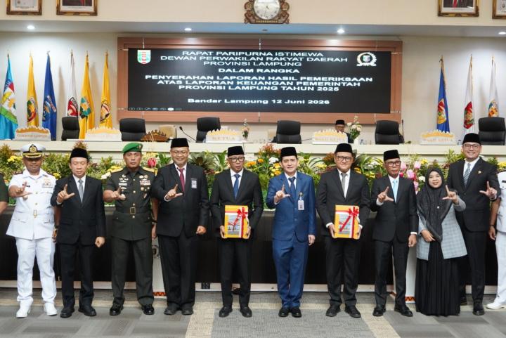 Pemprov Lampung Pertahankan WTP 12 Kali Berturut-turut, Gubernur: Bukti Komitmen Tata Kelola Keuangan yang Akuntabel